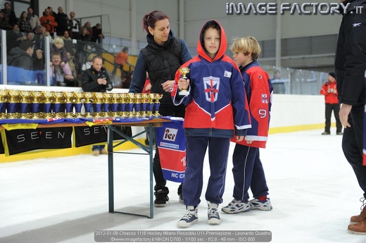 2012-01-08 Chiasso 1116 Hockey Milano Rossoblu U11-Premiazione - Leonardo Quadrio